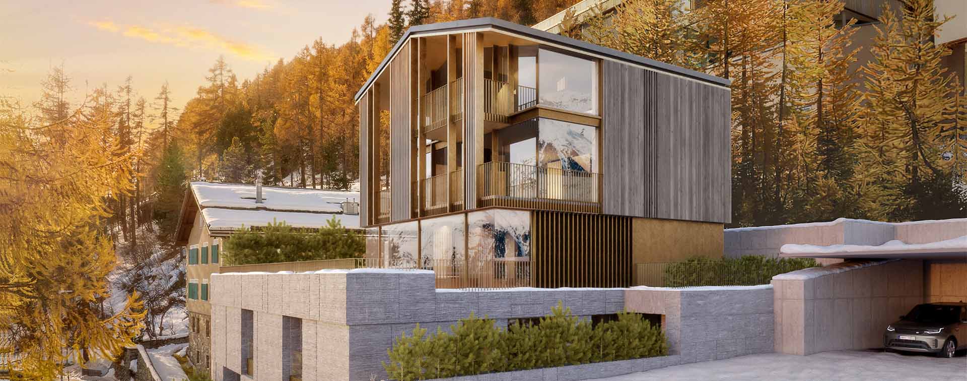 Concept image of a luxury chalet