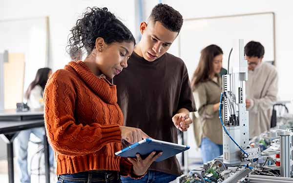 Students working together in a science lab