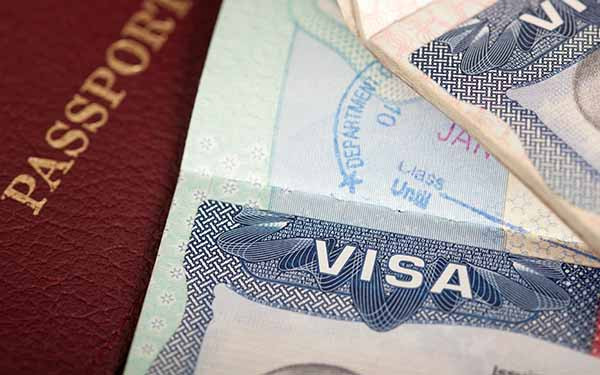 Passport cover and visas