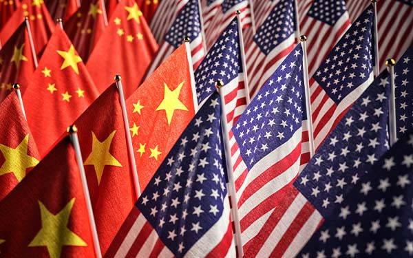 Economic trade war between the USA and China, partnership and diplomacy