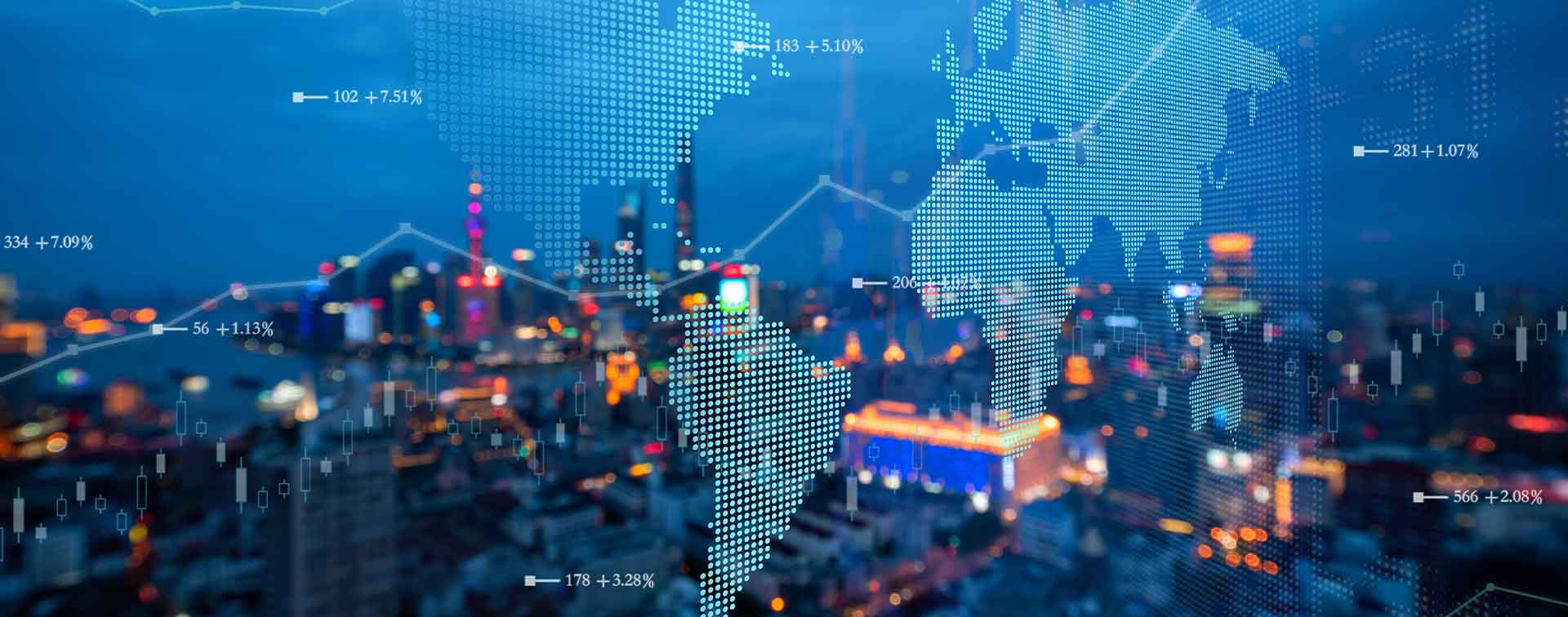 Futuristic earth map technology abstract background