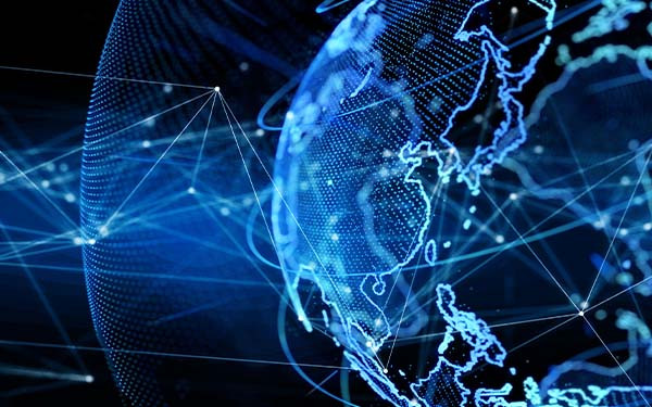 Global communication network concept