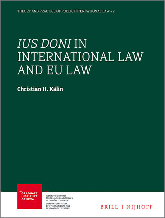 Ius Doni in International Law and EU Law Cover