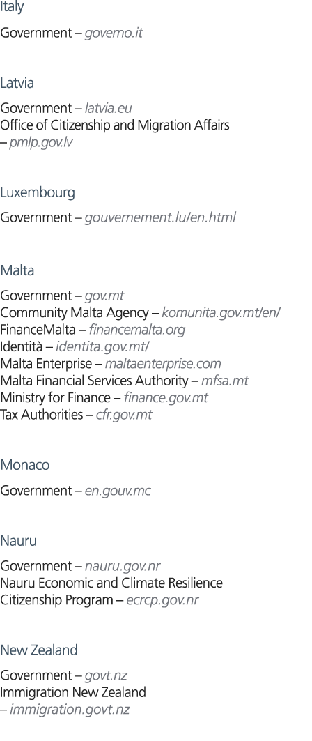 Italy Government – governo.it Latvia Government – latvia.eu Office of Citizenship and Migration Affairs – pmlp.gov.lv...
