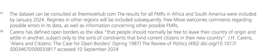 25 The dataset can be consulted at freemovehub.com The results for all FMRs in Africa and South America were included...