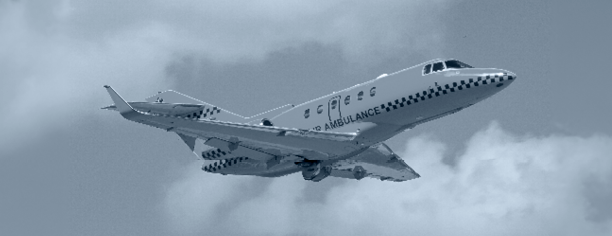 Closeup of the business end of a private jet.