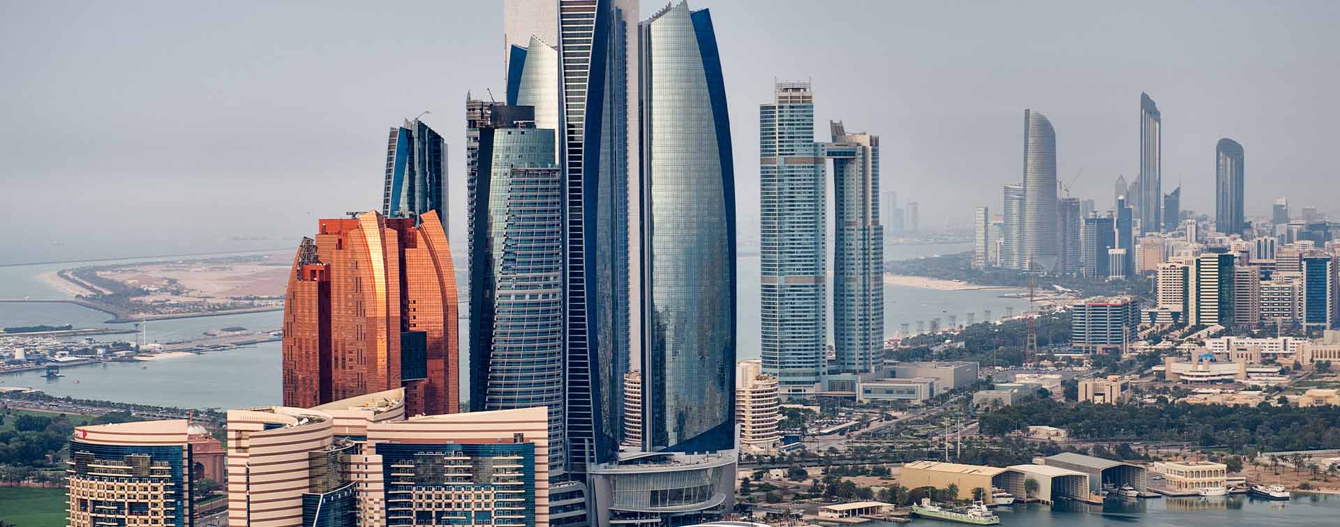 Modern skyscrapers in Abu Dhabi, UAE