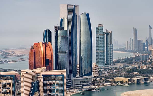 Modern skyscrapers in Abu Dhabi, UAE