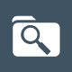 magnifying-glass-file icon